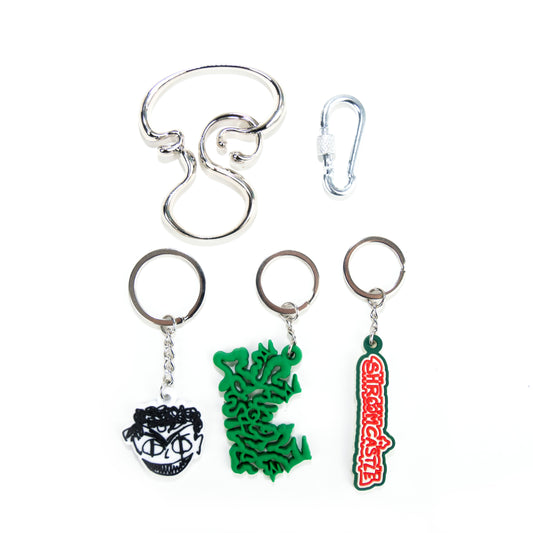 KEY HOLDER SET (Jewel & Rubber keychains)